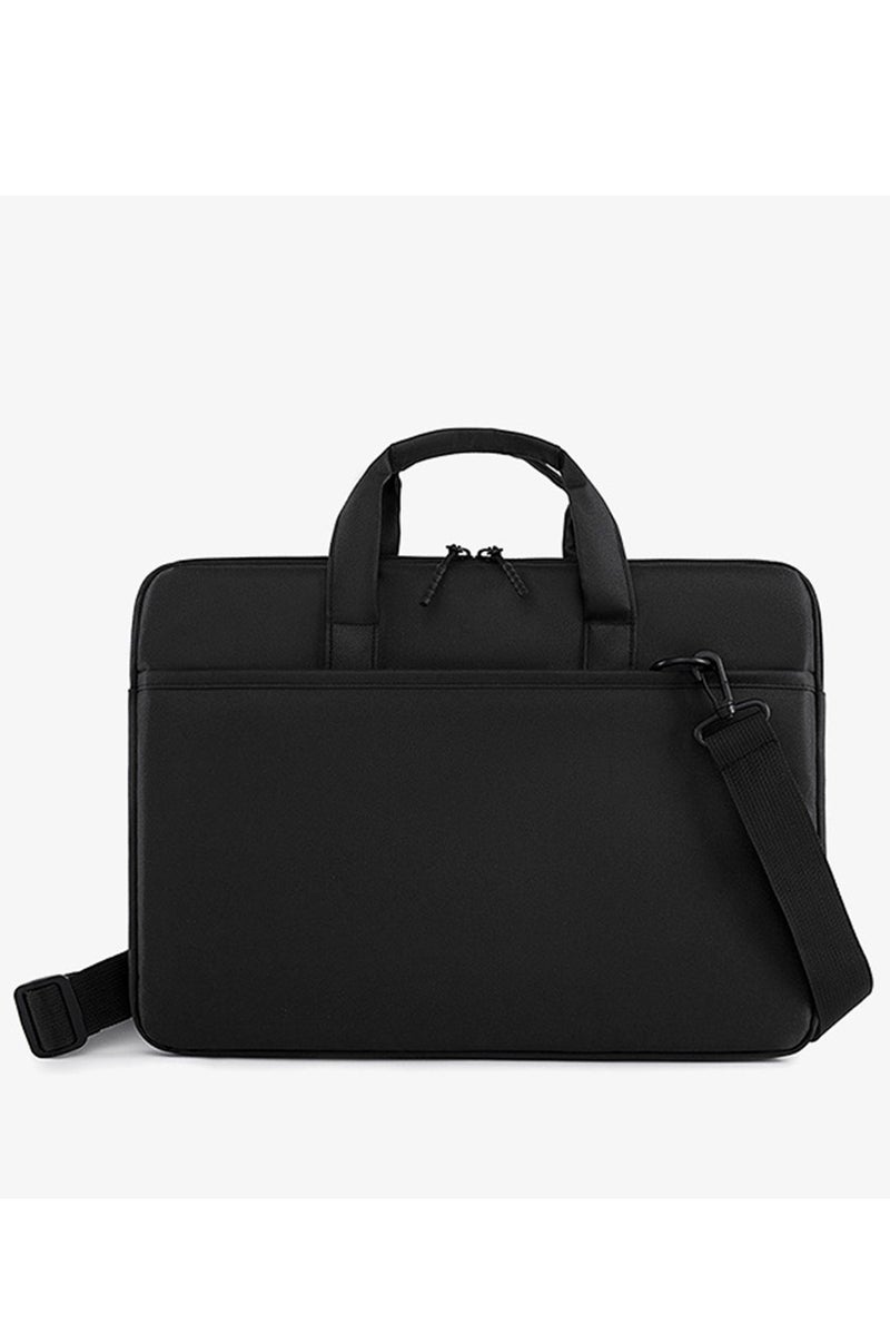Unisex Business Style Solid Crossbody 14inch Laptop Bag Lightweight Waterproof Large Capacity Messenger Shoulder Laptop Protective Bag Compatible with MacBook HP Dell MacBook 14Inch - Image 1