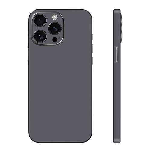 CXWITHY Skin Wrap for iPhone 13/14/15/16/17 Pro Max, Vinyl Decal Sticker Cover Protective Film for Phone Back, Camera, Frame (Grey, 13 Pro Max) - Image 1