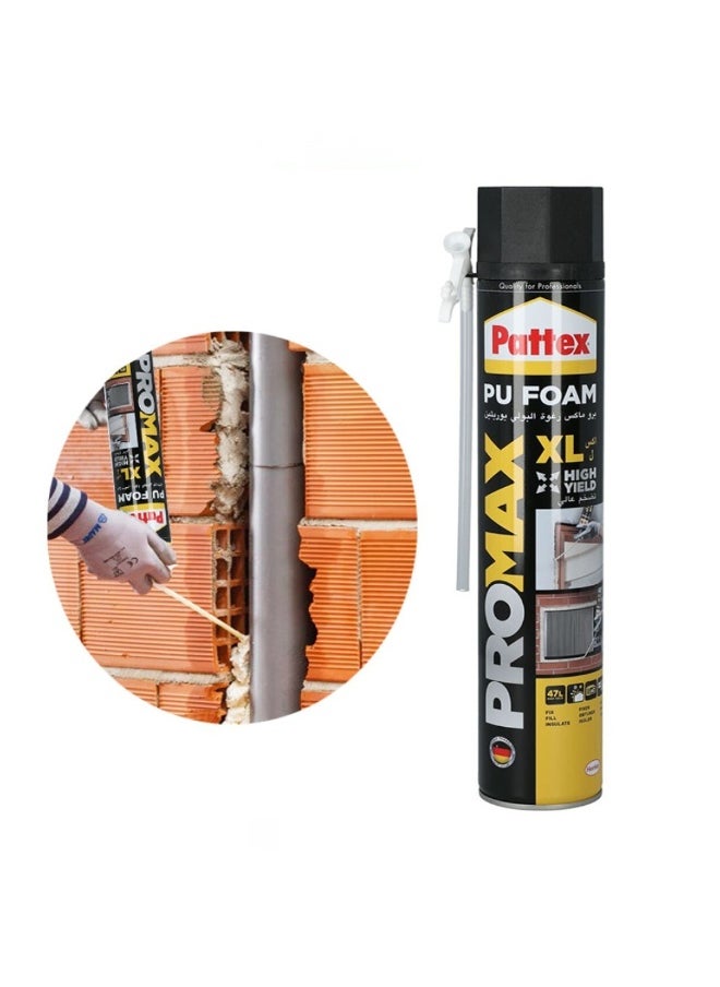 Pattex Henkel Pattex Pro Max 750ml PU Foam Fix and Fill - Dark Brown  - Image 2