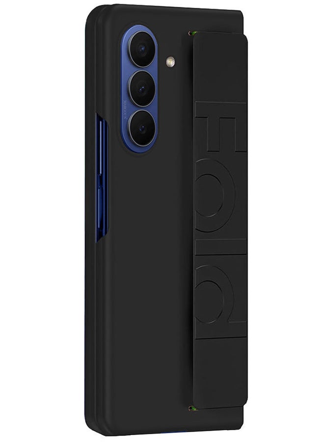 Hard Silicone Case for Samsung Galaxy Z Fold 7, with Anti-Slip Hand Grip – Rugged Full-Body Protective Cover with Precise Cutouts - Black - Image 5