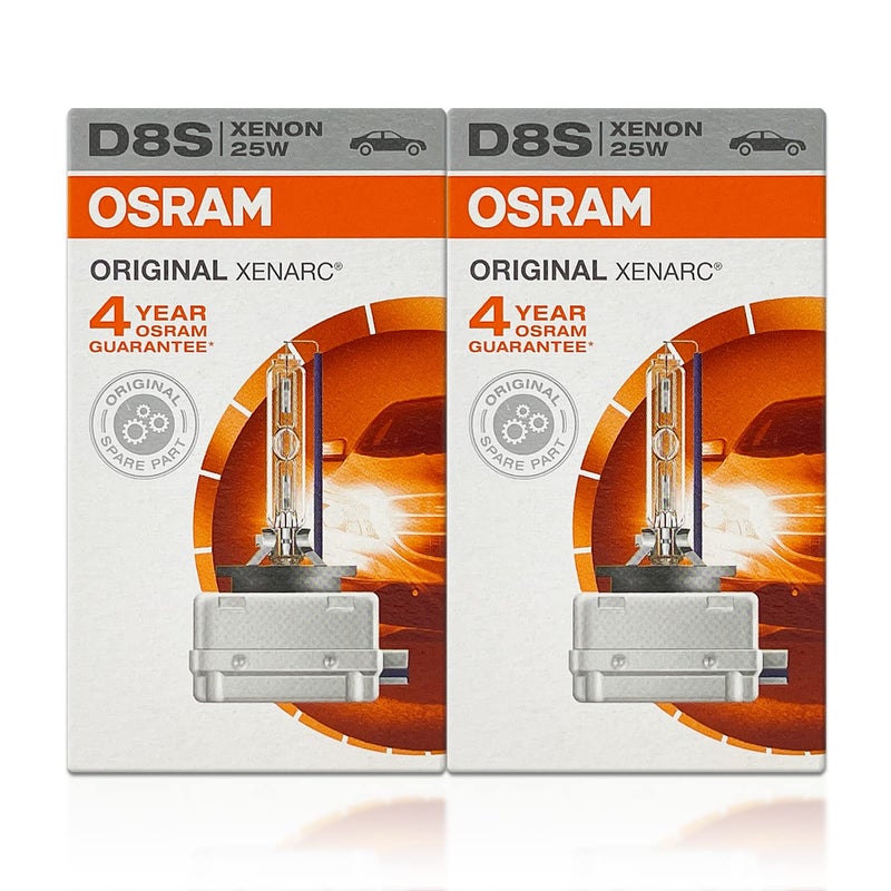 OSRAM 2x D8S 25W OEM HID Xenon Replacement Headlight Bulb 4300K White PN 66548 NEW