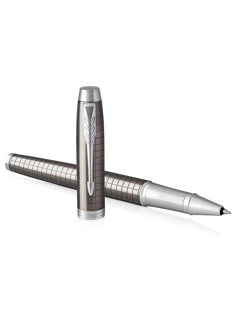 Parker Im Rollerball Pen | Premium Dark Espresso Chiselled | Fine Point Ink Refil| Gift Box | 8803, 1931682 - Image 2