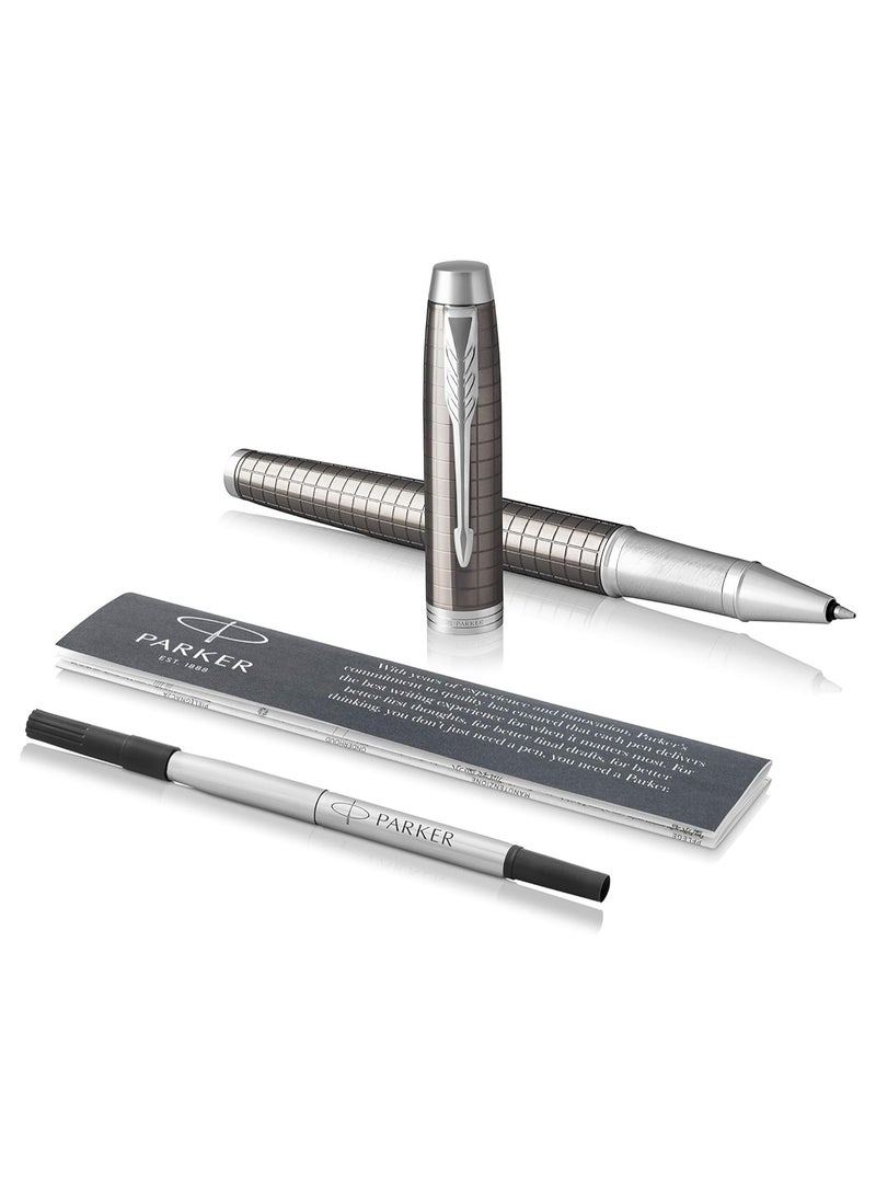 Parker Im Rollerball Pen | Premium Dark Espresso Chiselled | Fine Point Ink Refil| Gift Box | 8803, 1931682 - Image 5