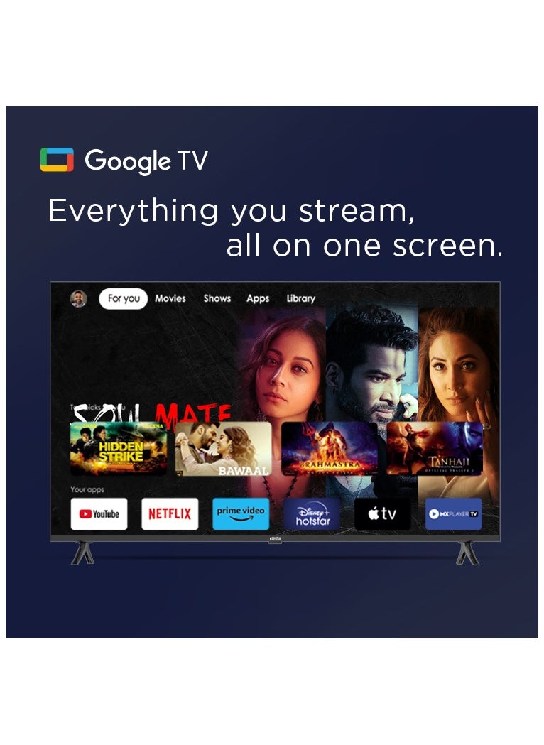 Elista - 50 Inch LED Smart Google TV 4K UHD HDR10 - GTV-50UHDELD With Chromecast Built-in, Dolby Audio, Bezel-less Design, Google Assistance, Hands-Free Voice Control - Image 1