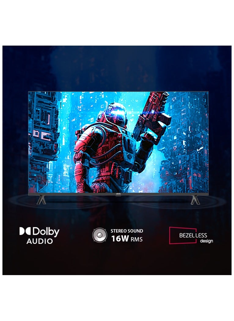 Elista - 50 Inch LED Smart Google TV 4K UHD HDR10 - GTV-50UHDELD With Chromecast Built-in, Dolby Audio, Bezel-less Design, Google Assistance, Hands-Free Voice Control - Image 1