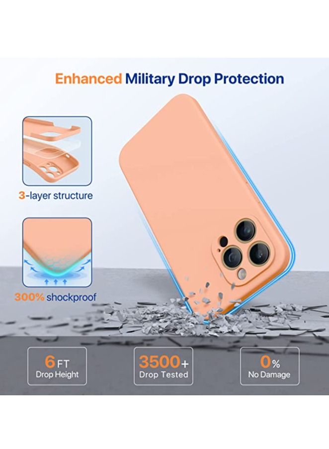 iPhone 14 Pro Max Case, with 2 Pack Screen Protectors,[Upgraded Enhanced Camera Protection],Shockproof Liquid Silicone Case with Microfiber Lining,6.7 inch - Image 3