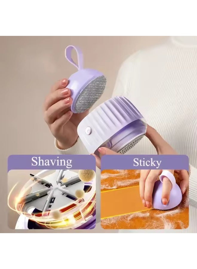 Fabric Shaver Lint Remover – Rechargeable Electric Sweater Defuzzer for Clothes, Furniture, Couch, Blanket, Scarves, Underwear, Fluffy Coats, USB Type-C Charging, Dual-Purpose Fur & Lint Remover - Image 3