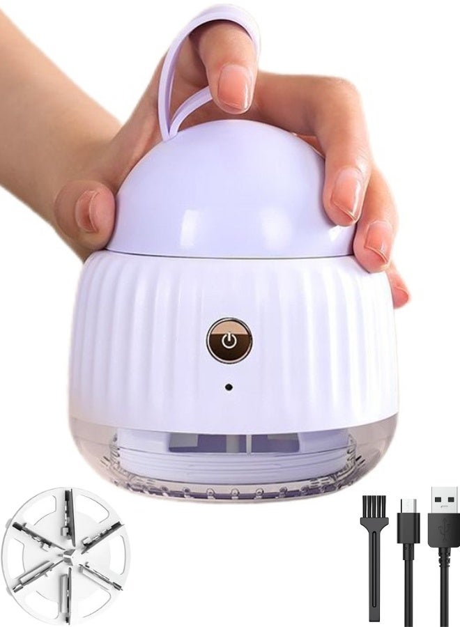 Fabric Shaver Lint Remover – Rechargeable Electric Sweater Defuzzer for Clothes, Furniture, Couch, Blanket, Scarves, Underwear, Fluffy Coats, USB Type-C Charging, Dual-Purpose Fur & Lint Remover - Image 1