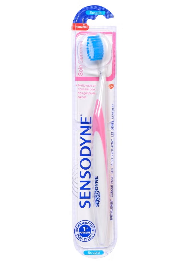 Sensodyne Soin Gencives Toothbrush, Soft , Multicolor