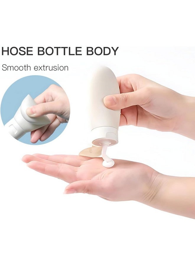 Wrixty 3 Pcs Travel Bottles Set, 60ML Travel Bottles & Containers, Small Mini Empty Plastic Squeeze Bottles for Travel Toiletries, Shampoo and Conditioner with Storage Bag (Multi Color) - Image 3