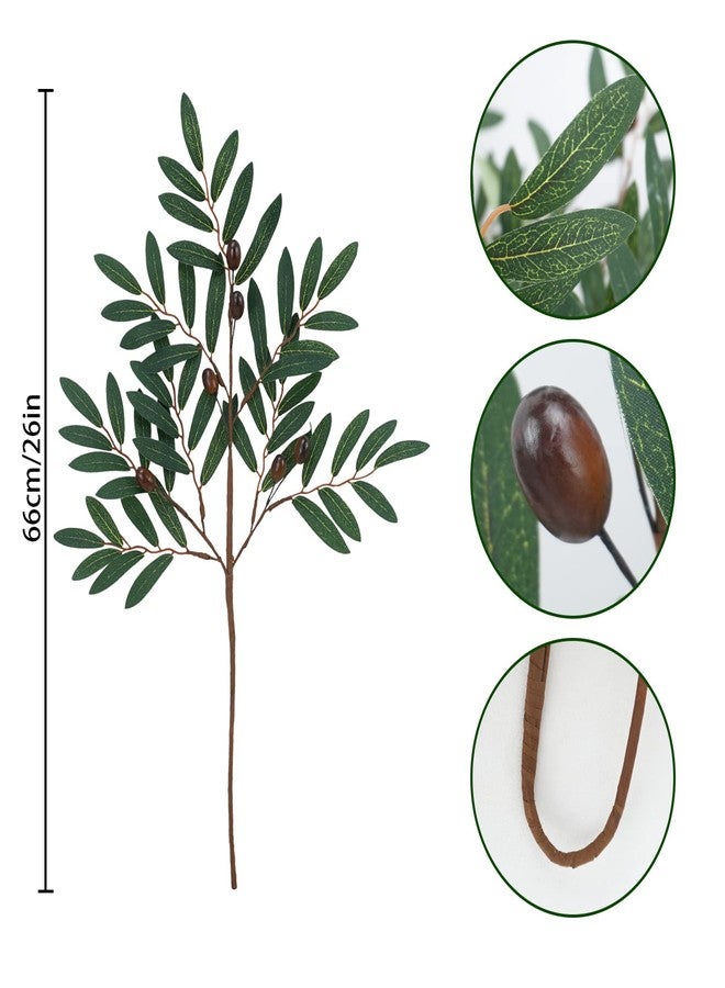 Ruidazon 8 Pcs Artificial Olive Branches for Vases, Faux Olive Greenery Stems Plants Fake Olive Tree Branches for Centerpieces Wreath Wedding Bouquets Home DIY Spring Decor - Image 3