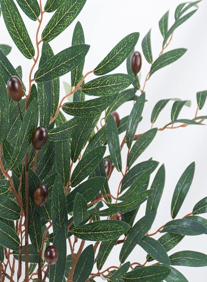 Ruidazon 8 Pcs Artificial Olive Branches for Vases, Faux Olive Greenery Stems Plants Fake Olive Tree Branches for Centerpieces Wreath Wedding Bouquets Home DIY Spring Decor - Image 4