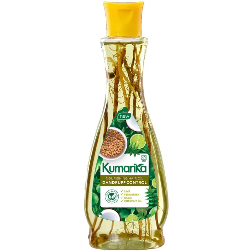 Kumarika Nourishing Hair Oil Dandruff Control - For Anti dandruff scalp treatment hair oil for dry damaged hair. 100% Natural extracts, for dry itchy scalp with dandruff, 7 oz - Image 1