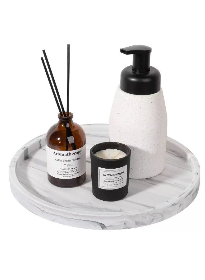 Silicone Round Storage Tray – Waterproof Non-Slip Organizer for Bathroom, Kitchen & Living Room | Desktop Candle & Aroma Holder - Image 1