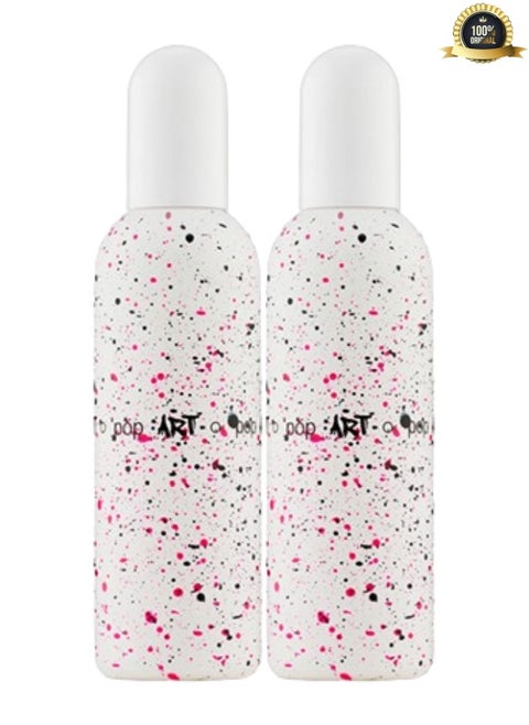 2 Pieces Colour Me Pop Art Perfume 100ML