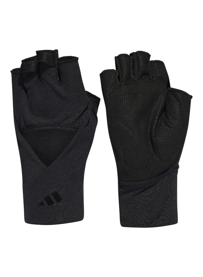 اديداس Adidas Training Glovew Black Training Gloves For Women XS