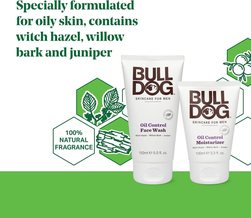 Reliable daily use design BULLDOG Mens Skincare and Grooming Oil Control Starter Kit with Moisturizer and Face Wash, 2 Count General compatible practical design - Image 2