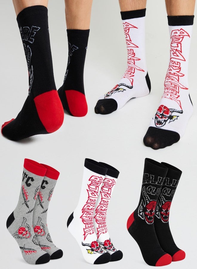 سترانجر ثينكينج جوارب Stranger Things للرجال والمراهقين، عبوة من 3 جوارب، مقاسات أمريكية من 7 إلى 11، ناعمة، تسمح بمرور الهواء، جوارب مريحة، هدايا مميزة للرجال - Image 5