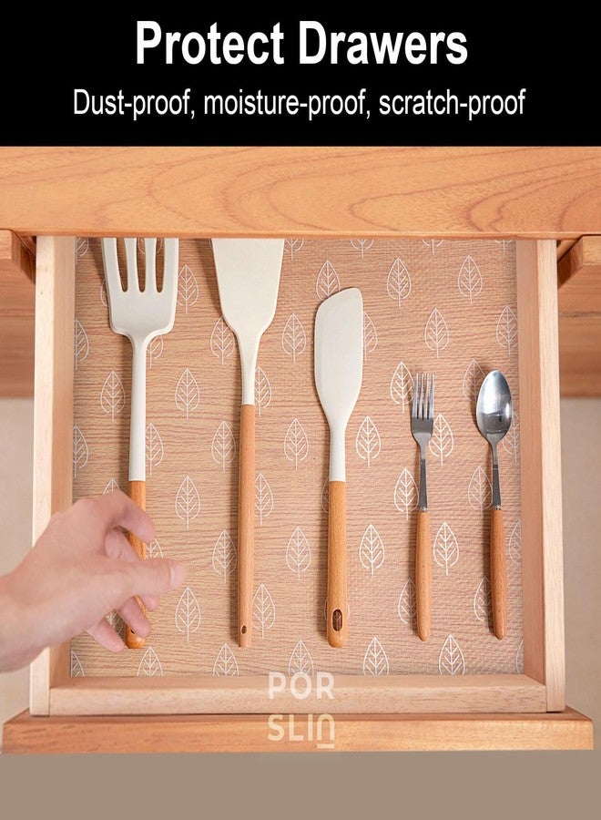 Porslin Non-Slip Cabinet Shelf Liners, 45cm x 5m, Waterproof, Washable, Durable, Transparent, Easy Clean, Food Safe for Kitchen Shelves, Drawers, Fridge Mats, Cupboards, Wardrobe Liners - SL37 - Image 2