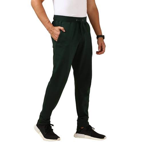 Van Heusen Men's Straight Mid Rise Track Pants (IHQTKL1DG50054_Green_XL - Image 4