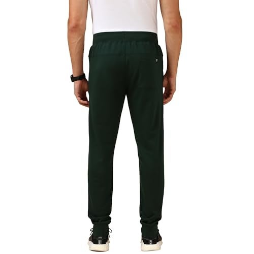 Van Heusen Men's Straight Mid Rise Track Pants (IHQTKL1DG50054_Green_XL - Image 2