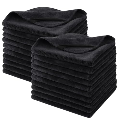 SINLAND Microfiber Facial Cloths Fast Drying Washcloth 12inch x 12inch Absorbent Face Wash Cloth Soft Makeup Remover Cloths - Image 1