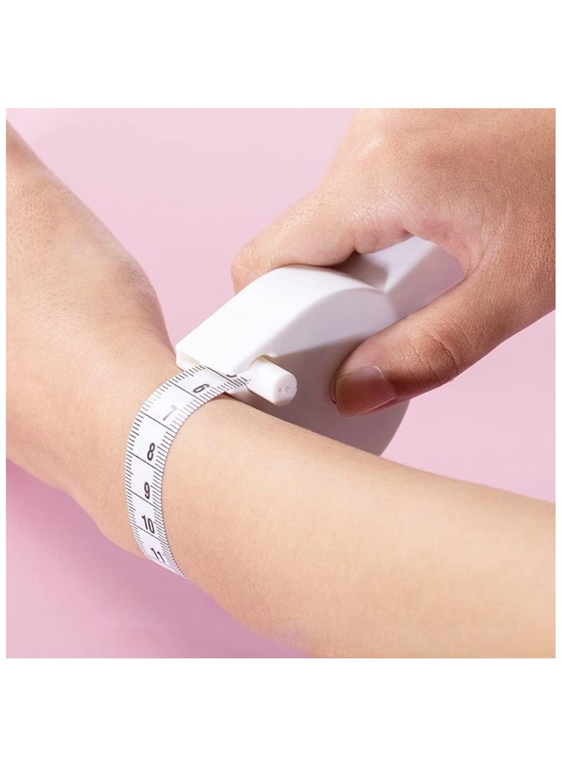 ECVV White Tape Measure Body Measuring Tape 60inch, Accurate Waist Measuring Tape for Weight Loss, Handcrafts Tailor Automatic Telescopic Body Tape - Image 4