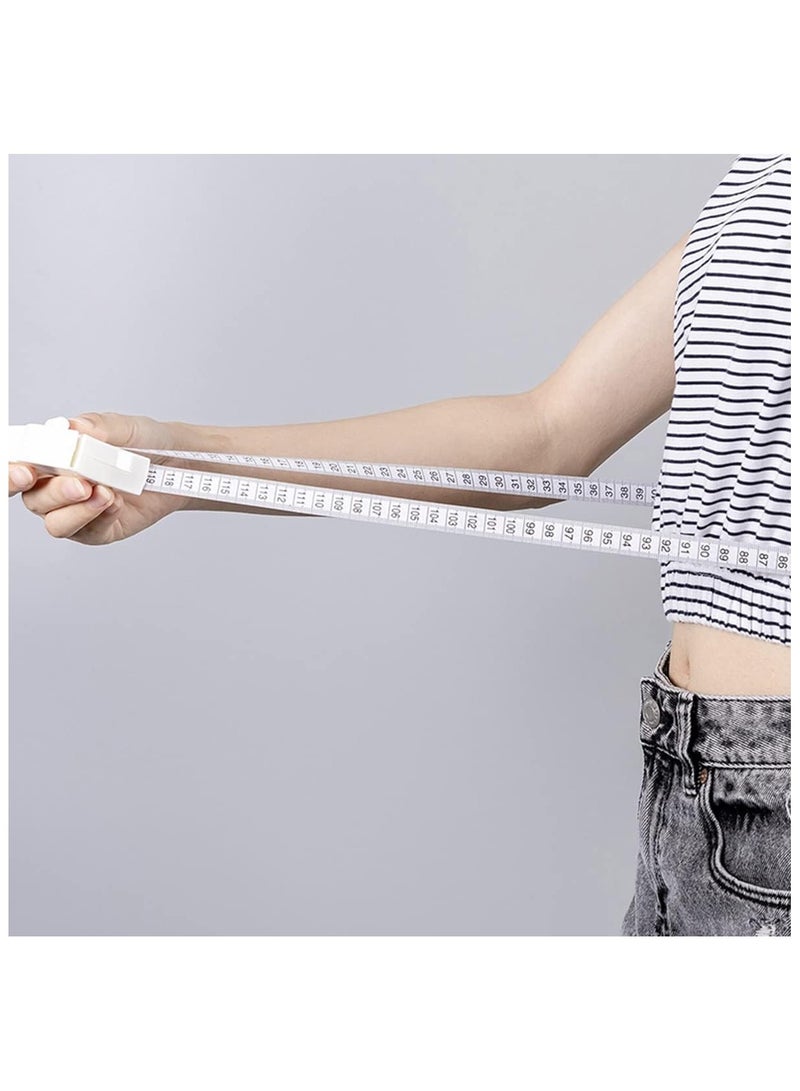 ECVV White Tape Measure Body Measuring Tape 60inch, Accurate Waist Measuring Tape for Weight Loss, Handcrafts Tailor Automatic Telescopic Body Tape - Image 5