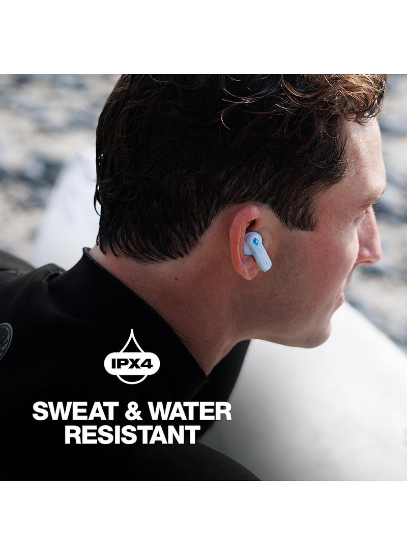 Skullcandy EcoBuds In-Ear Wireless Earbuds, 8 Hr Battery, Battery-Free Charging Case, Microphone, Works With iPhone Android And Bluetooth Devices Glacier - Image 3