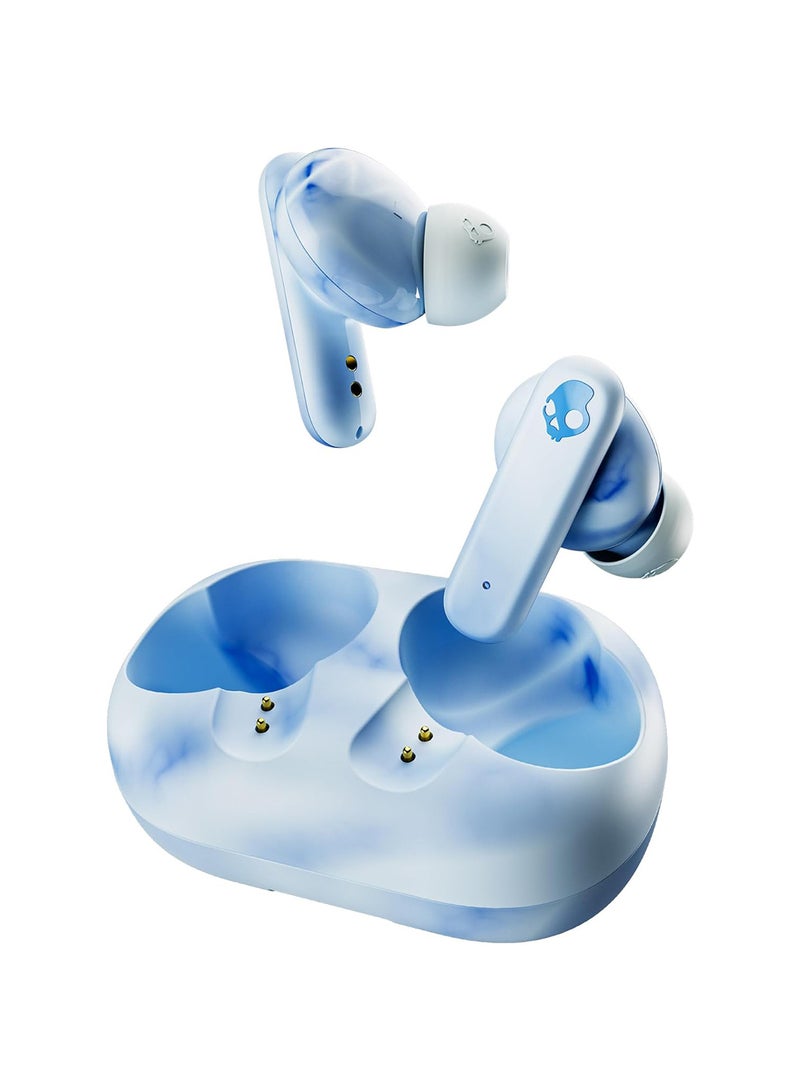 Skullcandy EcoBuds In-Ear Wireless Earbuds, 8 Hr Battery, Battery-Free Charging Case, Microphone, Works With iPhone Android And Bluetooth Devices Glacier - Image 1