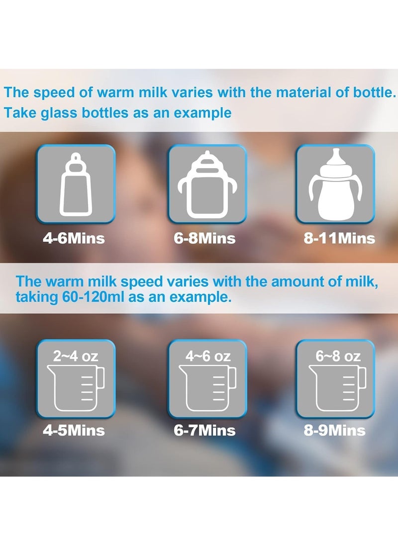 bbet - Baby Bottle Warmer, Bottle Sterilizer for Baby Bottles,معقم رضاعاتMultifuntion Breast Milk Warmer, Fast Baby Food Heater & Defrost Warmer with Timer for Twins, LCD Display Accurate Temperature Adjustment, Feeding Bottle Sterilizer 24H Constant Modeجهاز تسخين الحليب الرضاعه - Image 1