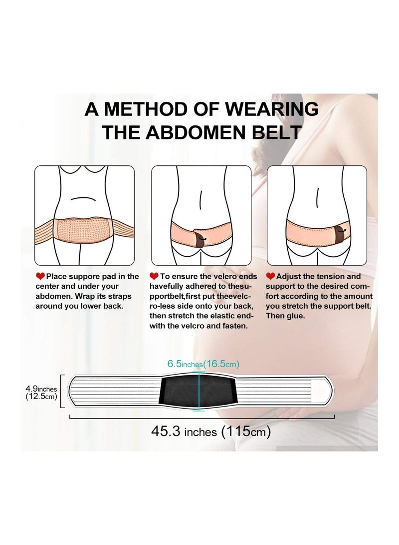 Maternity Support Belt for Pregnancy - Adjustable Abdominal and Back Brace to Relieve Lower Back, Pelvic, and Hip Pain - Breathable and Comfortable Design for Expecting Mothers - Image 2