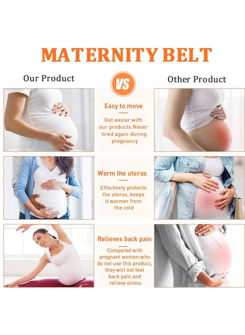 Maternity Support Belt for Pregnancy - Adjustable Abdominal and Back Brace to Relieve Lower Back, Pelvic, and Hip Pain - Breathable and Comfortable Design for Expecting Mothers - Image 3