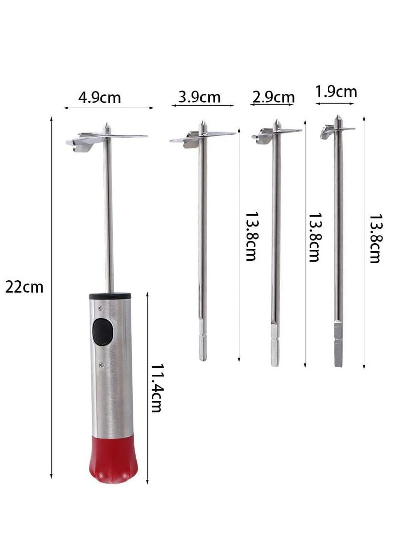 Oasisgalore - Vegetable Drill Stainless Steel Vegetable Fruit Corer Spiralizer with Anti-Slip Handle Kitchen Gadget - Image 1