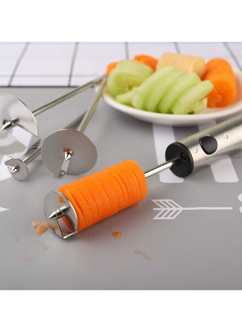 Oasisgalore - Vegetable Drill Stainless Steel Vegetable Fruit Corer Spiralizer with Anti-Slip Handle Kitchen Gadget - Image 1