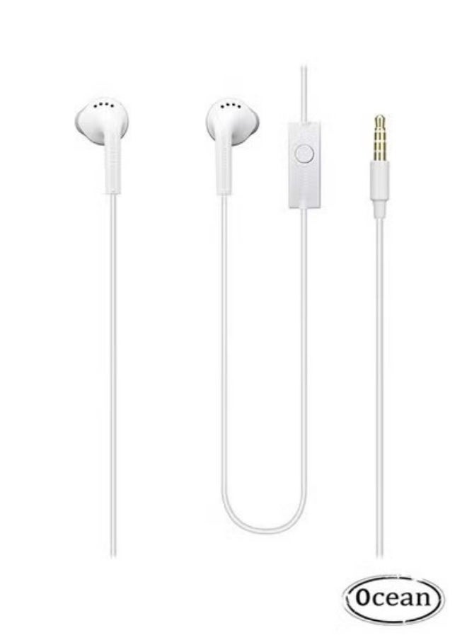 Ocean - ​​​​In-Ear Headphone 3.5mm Wired Earphone for Samsung, Built-in Microphone No Need Bluetooth, Suitable for Samsung Galaxy Ace S5830/Galaxy Note2 Etc Samsung Device ​and Other Android Phones, White - Image 1