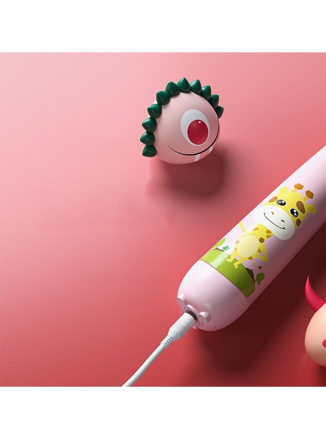 إن كي أكس فرشاة أسنان كهربائية للأطفال فائقة النعومة ومقاومة للماء لتنظيف الأسنان تعمل بالبطارية (3 رؤوس) - Image 3