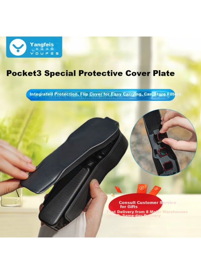 Youfes Protective Case Cover For Dji Osmo Pocket 3 Camera Gimbal, Lens Screen Protector Cover Plate, Anti-drop Anti-scratch Bracket Accessories - Image 1