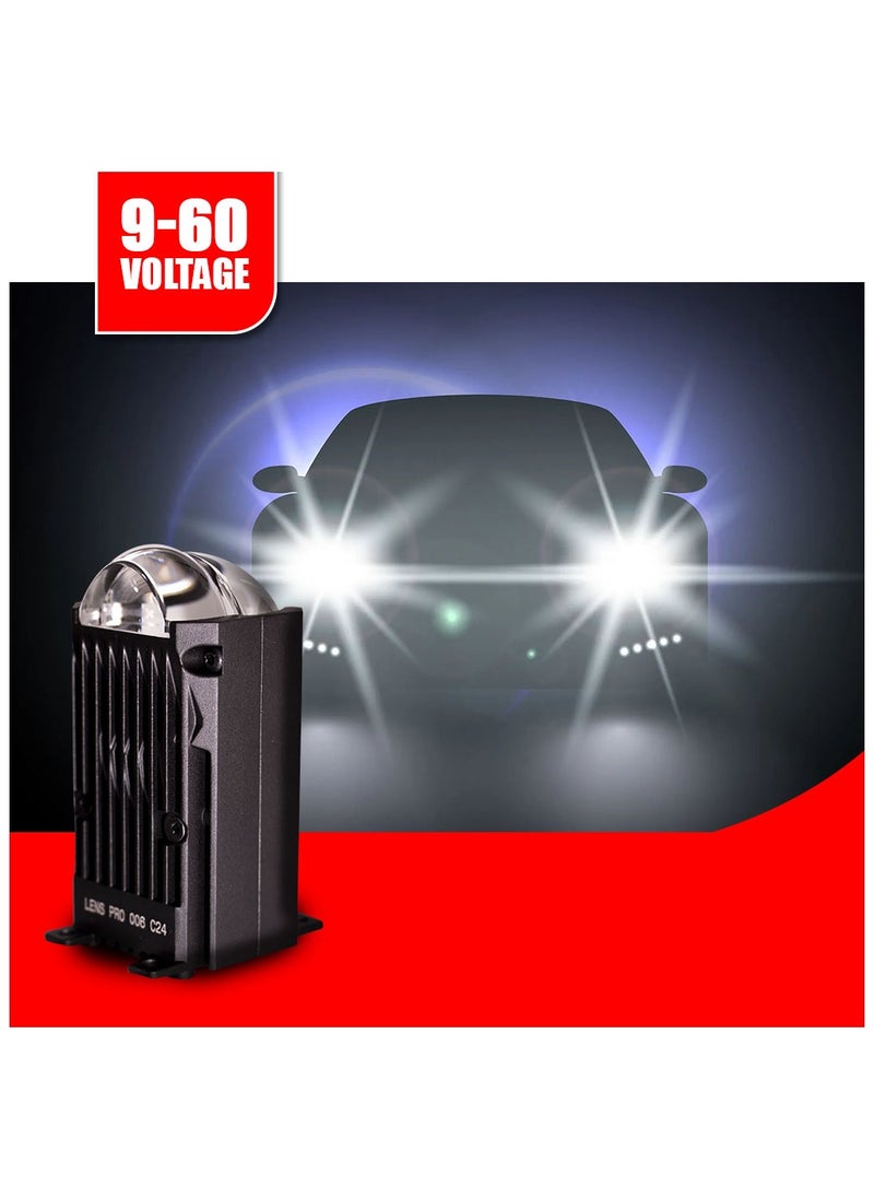 Toby's Toby's 80watts/Pair Led Lens Pro-006 3Inch Bi LED Projector Lenses For Headlight  6000K Auto Lamp Car Lights Retrofit Kits Hyperboloid Lens  - Image 5