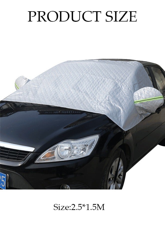 DUNISO Car Windshield Snow Cover for Ice and Snow for Any Weather Winter Summer Thick Outside Frost Guard Windshield Sunshade Snow Cover with Side Mirror Cover UV Block Accessories - Image 2