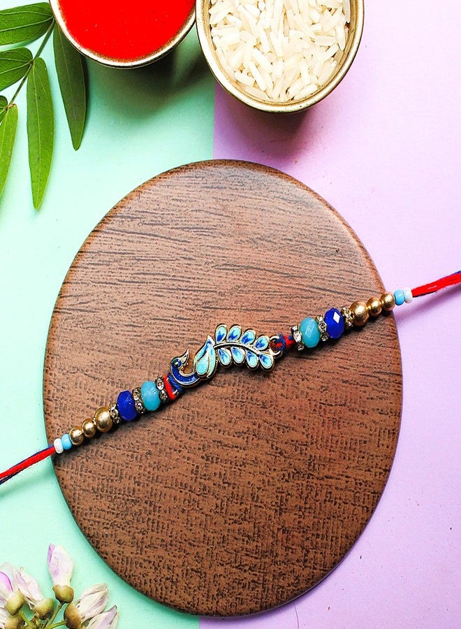 BANDHAN راخي باندان الأنيق بتصميم الطاووس وذيله الجميل | راخي بلمسة ثقافية - Image 2