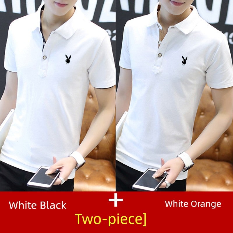 American heavyweight fashion brand original letter embroidery loose short-sleeved T-shirt for men and women in summer high street slimming versatile top - Image 2