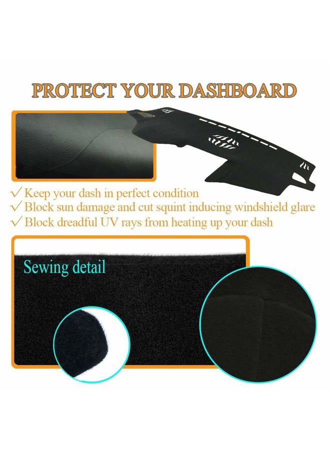 Yiz Dashboard Cover Dash Cover Mat Pad Custom Fit for Subaru Outback Legacy 2015 2016 2017 2018 2019 (15-19 Black) Z06 - Image 5