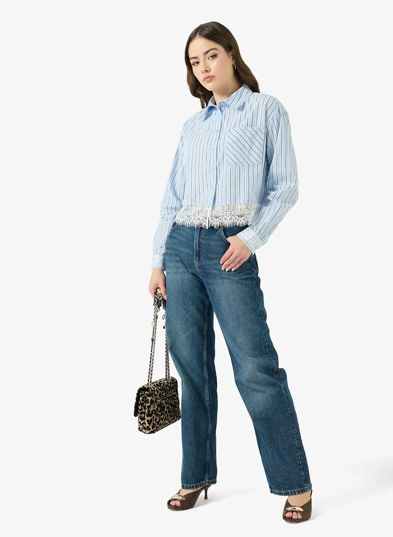 ONLY  Striped Long Sleeve Shirt for Women | Best Price UAE