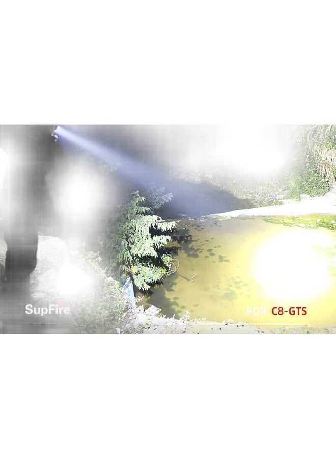 SupFire C8-Gts High-Intensity Flashlight, Ultra-Bright, Long-Lasting, Outdoor, Compact, Mini, Household Emergency Light, Portable - Image 3