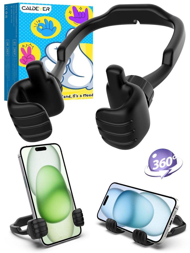 CALDEVER Easter Basket Stuffers for Teens Boys Girls Adults Gifts: Thumbs Up Lazy Phone Stand Cell Phone Holder for Desk Kids Teenage Men Women Funny Cool Gadget Stocking Stuffers Ideas Essentials Easter Gifts - Image 1