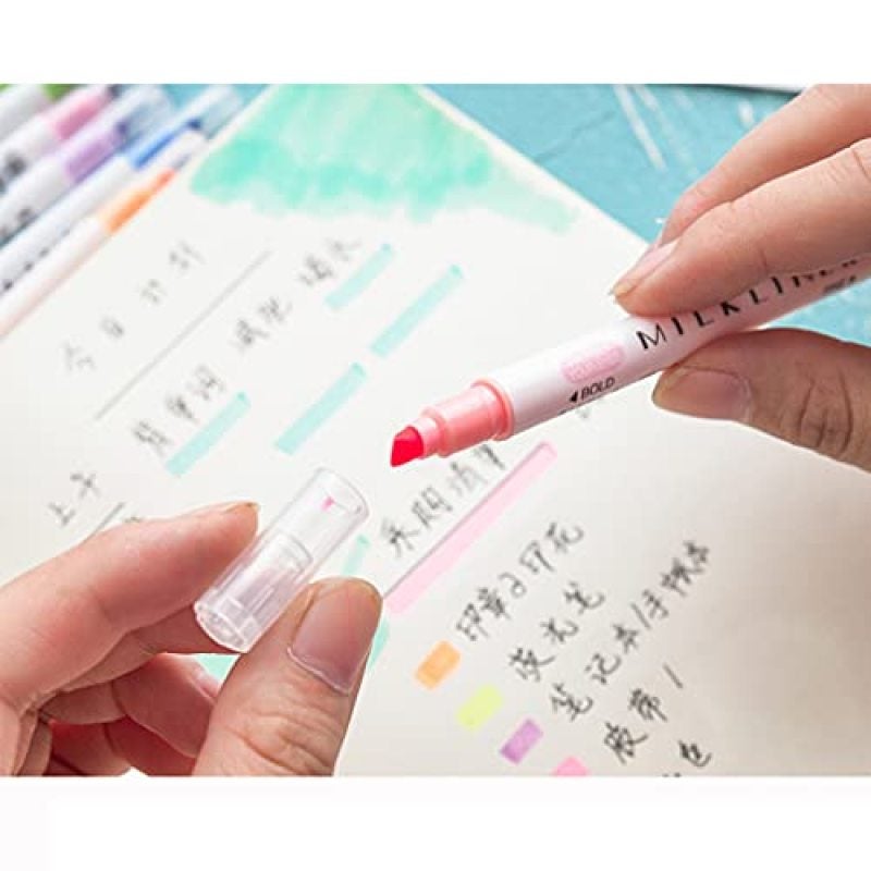 Bleed-Proof Pastel Highlighters - No Bleed Gel Highlighters for School Office Study - Image 3