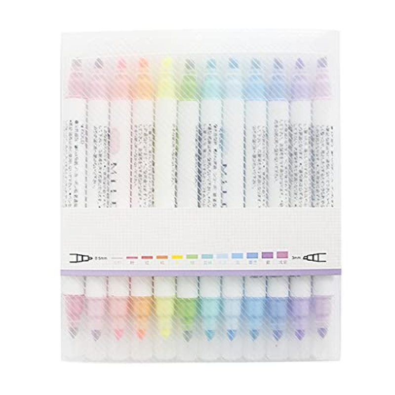 Bleed-Proof Pastel Highlighters - No Bleed Gel Highlighters for School Office Study - Image 1