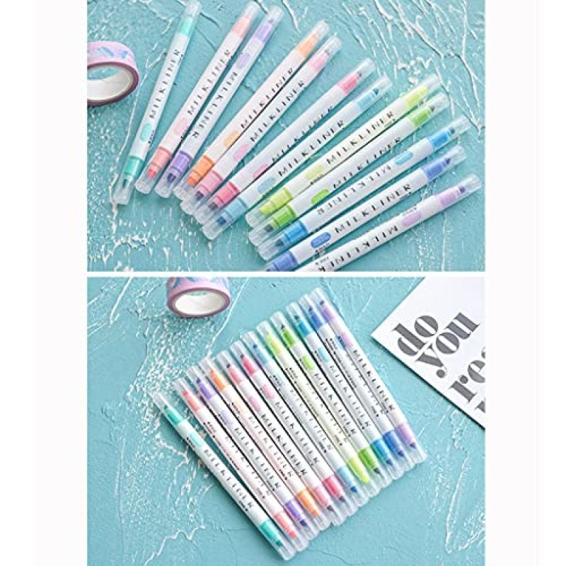 Bleed-Proof Pastel Highlighters - No Bleed Gel Highlighters for School Office Study - Image 4