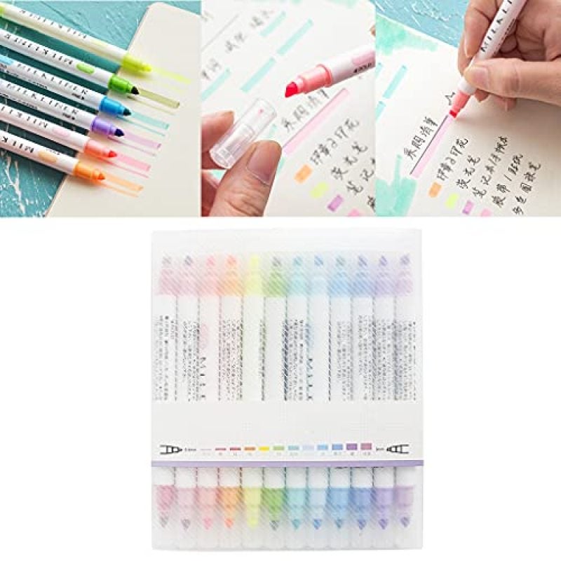Bleed-Proof Pastel Highlighters - No Bleed Gel Highlighters for School Office Study - Image 2